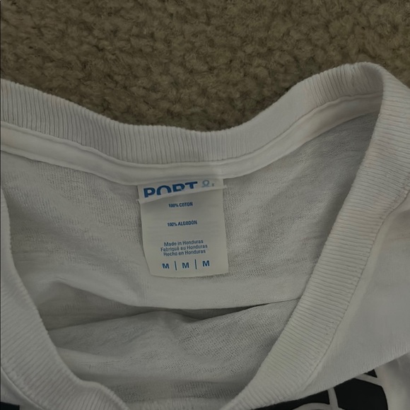 White Long Sleeve Basketball Graphic Tee sz Medium - Picture 4 of 5